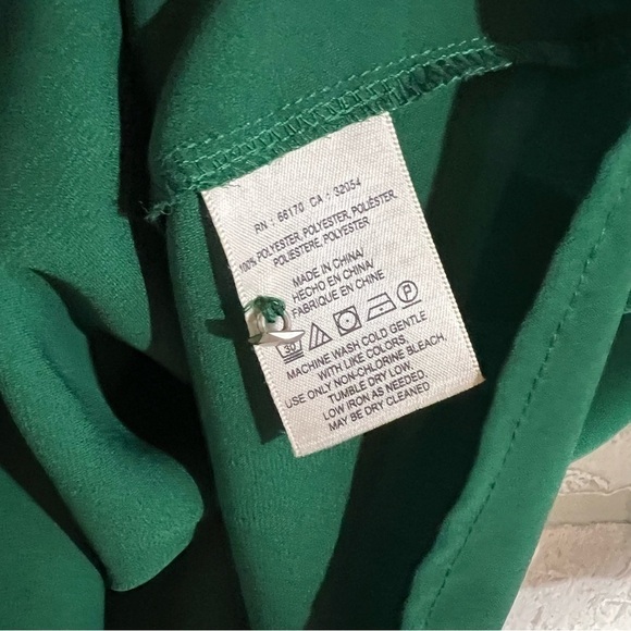 Anthropologie HD in Paris Dara Tee Laser Cut Blouse in Green Size 0 - Picture 8 of 8